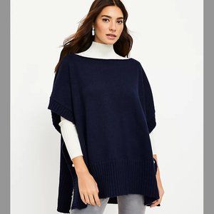NWT LOFT Modern Poncho. M/L
